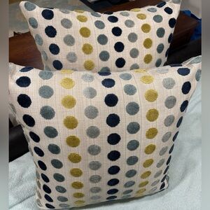 Polka Dot Throw Pillow Set - Multicolor